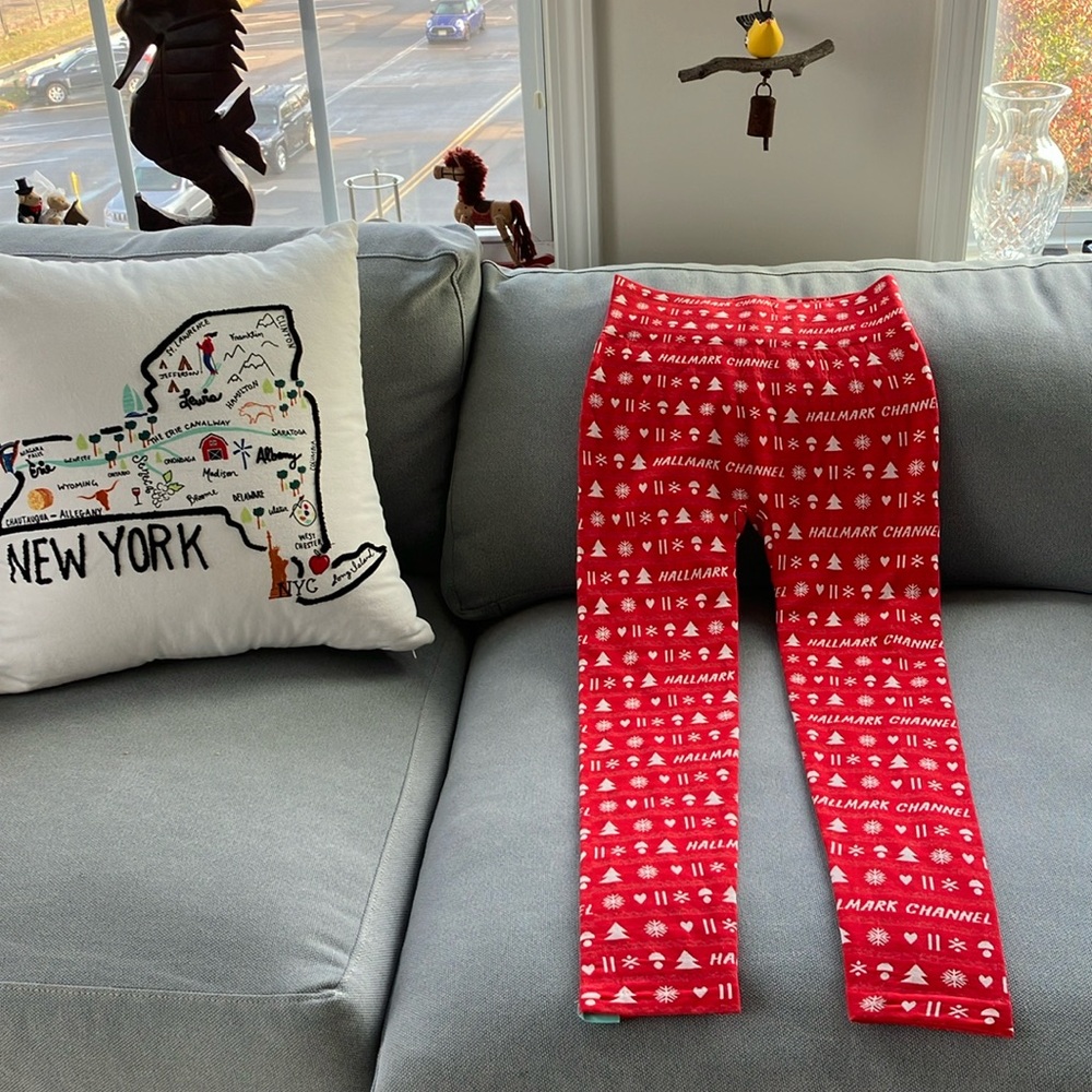Hallmark Christmas leggings/ PJ pajama bottoms. .. how cute